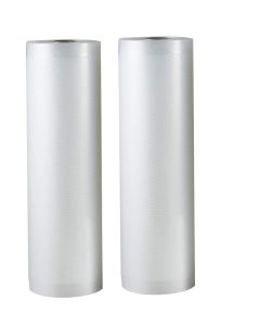 Vacuum Sealer Rolls - Food Storage Saver Bag, travel friendly / Airtight / space saver / storage bags / packing / Embossed on one side (20cm x 50m)