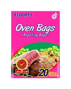 ECOOPTS Oven Bags Cooking Roasting Bags for Chicken Meat Ham Seafood Vegetable 20 PCS 10 x 15 IN