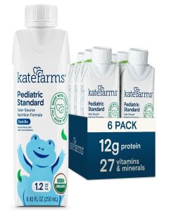 KATE FARMS Pediatric 1.2 High Calorie Shake, Vanilla, 6 Pack