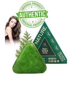 Nature Triangle Shampoo Bar / Natural Solid Shampoo for Hair Care / Nourishing, Eco-Friendly, and Long-Lasting / Sulfate-Free & Plastic-Free / For All Hair Types