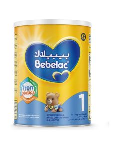 Bebelac 1 Iron Biotics Infant Formula, 0-6 Months, Stage 1, Palm Oil Free, 400g