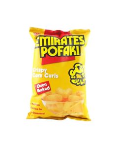Emirates Pofaki Crispy Corn Curls Oven Baked Snacks- 80gms