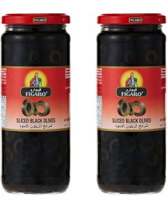 Figaro Sliced Black Olives - 2 Pack (230g each)