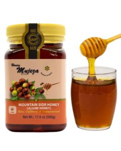 Authentic Mountain Sidr Honey Jujube Honey Supports Mental Health Memory and Cognition 100 Natural Raw Liquid Honey Gluten Free 500g 176oz