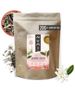 Numi Organic Jasmine Green Tea 16 Ounce Pouch Brews 200 Cups