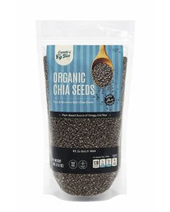 Elephant & Fig Tree Organic Chia Seeds 250g (8.8oz) / Nutrient-Rich Superfood / Plant-Based Omega-3 & High Fiber / Vegan / Perfect for Smoothies, Yogurt, Chia Pudding & Baking