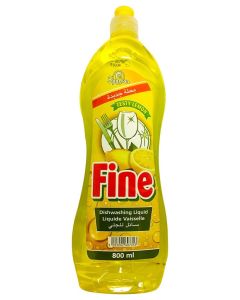 Spartan Fine Dishwashing Liquid – 800 ml Lemon-Scented Concentrate for Effective Grease Removal and Gentle Cleaning
