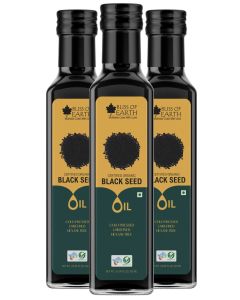 Bliss of Earth Black Seed Oil 3X500ml, Cold Pressed & Hexane Free, 100% Pure & Natural Nigella Oil