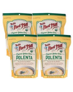 Bobs Red Mill Organic Corn Grits Polenta 24oz Pack of 4 Vegan Kosher