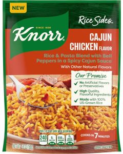 Knorr Cajun Chicken Flavor Rice Sides - Quick and Delicious Rice & Pasta Blend with Bell Peppers, 5.8 oz