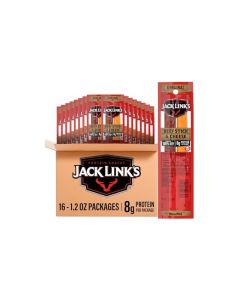 Jack Links Original Beef Jerky Sticks and Cheese Sticks Combo 16 Pack 12 oz Snack Packs Ready to Eat Protein Snacks 8g Protein per Serving Made with 100 Real Beef and Real Wisconsin Cheese