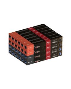 Nespresso Compatible Aluminium Capsules (Intenso & Ristretto), Pack of 24 (240 Capsules)