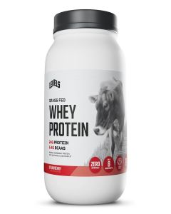 Levels Nutrition Grass Fed 100% Whey Protein, No Hormones, Strawberry, 2LB