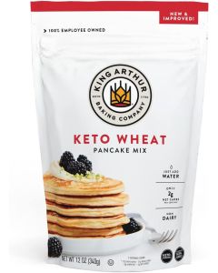 King Arthur Keto Wheat Pancake Mix - Low Carb, Non-GMO, 12 Oz