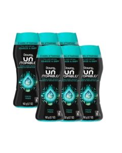 Downy Unstopables In-Wash Scent Booster Beads, Fresh Scent, 162g (Pack of 6) - Up to 12 Weeks of Freshness