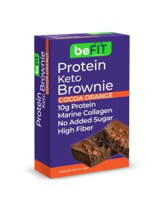 Keto Salute Low Carbs Cocoa Orange Protein Brownie (High Fiber & No Added Sugar)