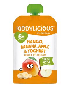 Mango Banana Apple And Yoghurt Baby Food Puree