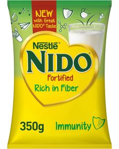 Nido Fortified Rich in Fiber Milk Powder Pouch 350g