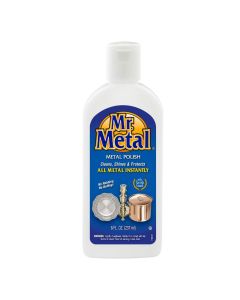 Mr. Metal Metal Polish Liquid All Metal Multipurpose Cleaner, Non-Abrasive, Instant Sterling Silver Cleaner, Brass and Stainless Steel Cleaner, Grime and Tarnish Remover, Chrome Silver Polish, 8 oz