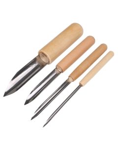 BQLZR Softer Pumpkins Skin Holes Tool Pumpkin Lantern Making Pumpkin Carving Kit Halloween Sculpting Tool for Fall Lanterns Pottery Clay Hole Ceramic Making Tool Pottery Hole Tool Pack of 4
