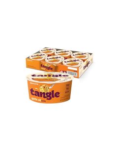 Samyang Tangle Garlic Oil Spaghetti Aromatic Roasted Garlic and Olive Oil Flavor Savory Kick Air Dried Noodle Quick Microwave Meal 370 oz Pack of 6