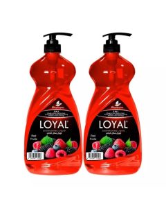 Loyal 5 in 1 Dishwashing Liquid with Red Fruits fragrance- 2X1.5Ltrs