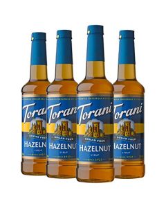 Torani Sugar Free Hazelnut Flavored Drink Syrup 254 fl oz Pack of 4