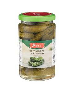 Health Wealth Cornichons 330g / Crunchy Pickled Baby Gherkins