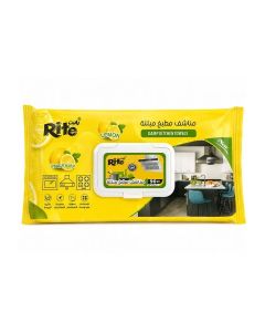 RITE Kitchen Wipes, Lemon Scent, 90 Count, 20x25