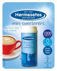 Hermesetas Original Mini Sweeteners, 1200 Tablets, Zero Calories