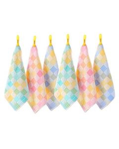 Fashiol Womens Towel Handkerchiefs Assorted Size 105 x 105 inch Pack of 6