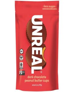 Unreal Dark Chocolate Peanut Butter Cups, 4.2 oz