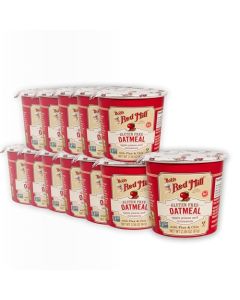 Bobs Red Mill GF Oatmeal Cup Apple Cinnamon 236 Ounce Cup Pack of 12 Gluten Free NonGMO Whole Grain Kosher