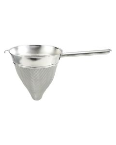 Winco Bouillon Strainer 8Inch Diameter Extra Fine Mesh Medium Stainless Steel