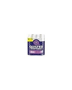 Quilted Northern Ultra Plush Toilet Paper 18 Mega Rolls 72 Regular Rolls 3X Thicker 3 Ply Soft Toilet Tissue