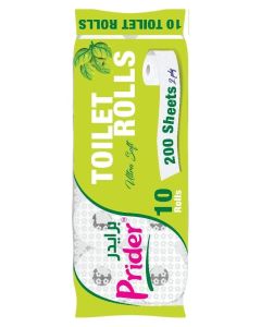 Prider Ultra Soft Toilet Paper - 10 Rolls