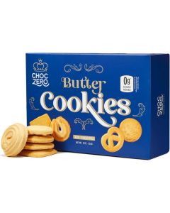 ChocZero Keto Butter Cookies - Sugar Free Danish Shortbread - Gluten Free, Low Carb - 8 oz
