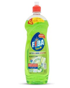 FEBA Dishwashing Liquid - Apple - Powerful Grease-Cutting Dish Soap - 680ml - Kitchen Cleaner, Streak-Free Dishwashing Detergent for Dishes & Glassware