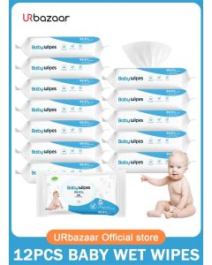 Original Baby Wipes, 99.9% Water, 3-In-1 Cleans, Cares, Protects, Unscented & Hypoallergenic, 360 Count (12 Packs)