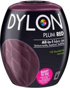 Dylon Washing Machine Fabric Dye Pod for Clothes Soft Furnishings 350g Plum Red