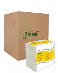 SK’s Beleaf M Fold Hand Towel / 48 Packs x 125 Sheets / 21cm x 20cm White Paper Towels / Soft, Absorbent & Hygienic Folded Tissue for Office, Hotel, Kitchen, Salon & Restroom Use