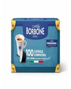 Caffè Borbone Gold Blend - 100 Capsules Compatible with Lavazza®* Blue®* and Lavazza®* in Black®* - Classic and Refined Taste, Premium Arabica - Intensity 7/10