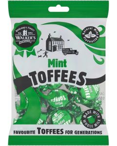 Walkers Mint Toffees - Delicious Mint Flavored Toffees with Chocolate Center, 150g