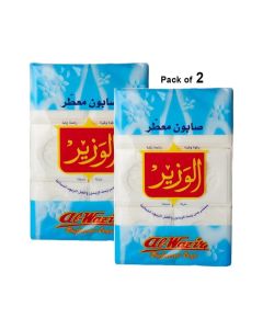 AL WAZIR Perfumed Soap Bars 900g Pack of 2 – Olive Oil Enriched Cleansing Soap / Fresh Long Lasting Fragrance / Multi-Purpose Laundry