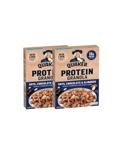 Quaker Protein Granola Oats Chocolate Almonds 18oz Boxes 2 Pack