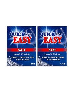Quick And Easy Dishwasher Salt 1.5kg Pack Of 2