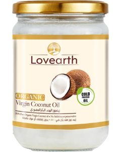 Organic Virgin Coconut Oil 500ml / Cold Pressed & Unrefined / 100% Pure Natural Oil for Cooking, Skin & Hair / Keto, Vegan & Gluten Free