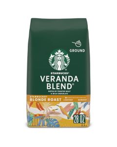 Starbucks Ground Coffee Starbucks Blonde Roast Hot or Iced Coffee Veranda Blend 28 oz
