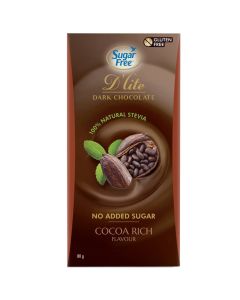 D'Lite Dark Chocolate With Hazelnut Flavour 80gm