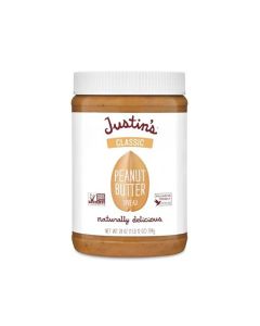 Justins Classic Peanut Butter Creamy Spread No Stir GlutenFree 28 Ounce Jar 1 Pack